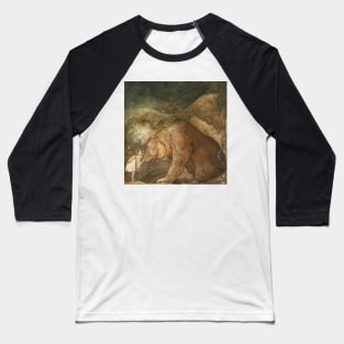 Princess and Bear illustration by John Bauer Baseball T-Shirt